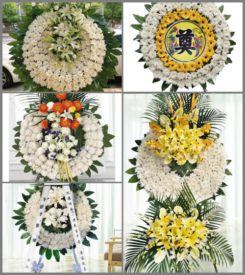 上海奉贤区金汇镇梁典村花圈速递